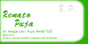 renato puja business card